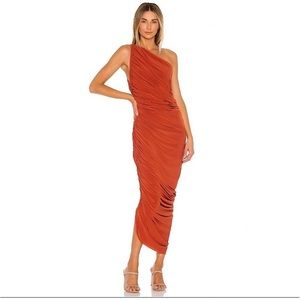 Diana Gown - Norma Kamali in Cinnamon - size M